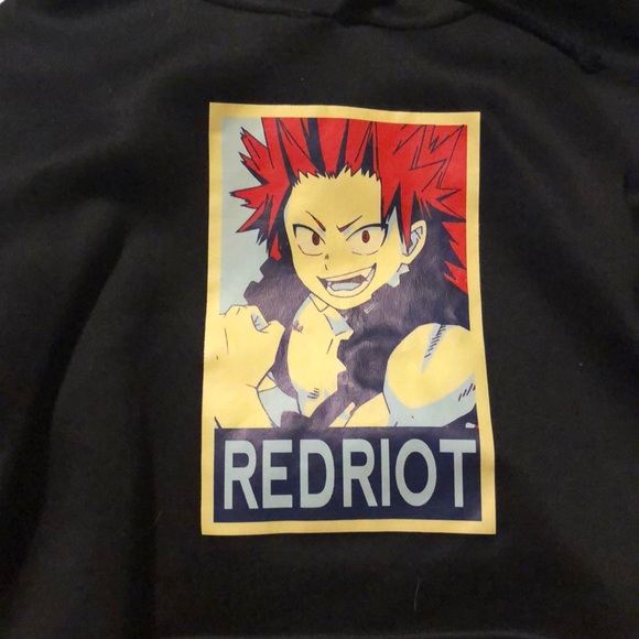 Cropped Red Riot Hoodie - Picture 1 of 2